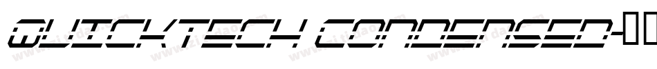 QuickTech Condensed字体转换